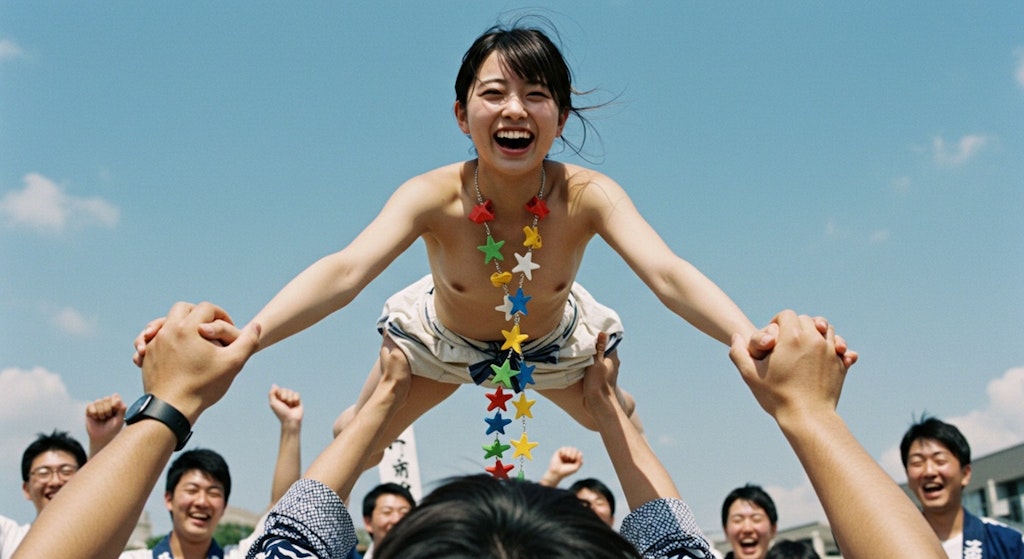 下手な胴上げ