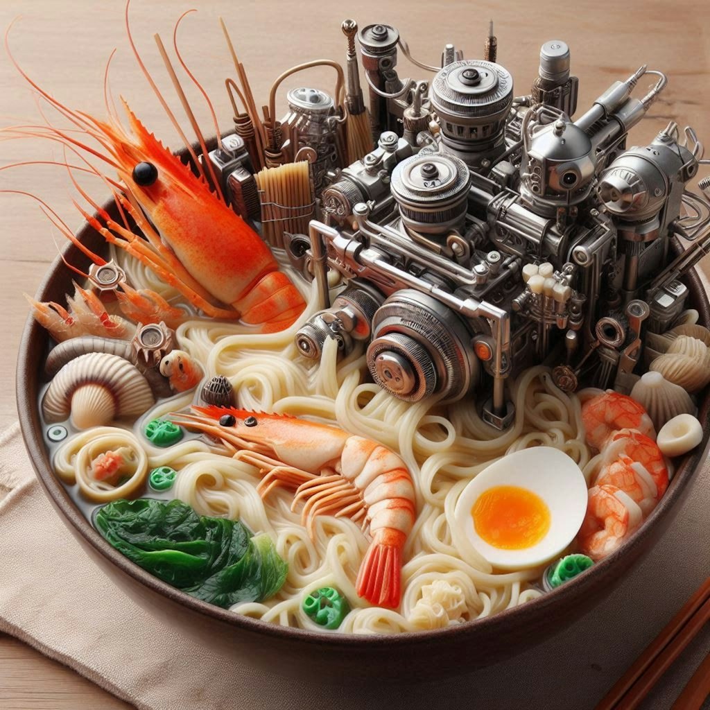 全自動seafood noodle