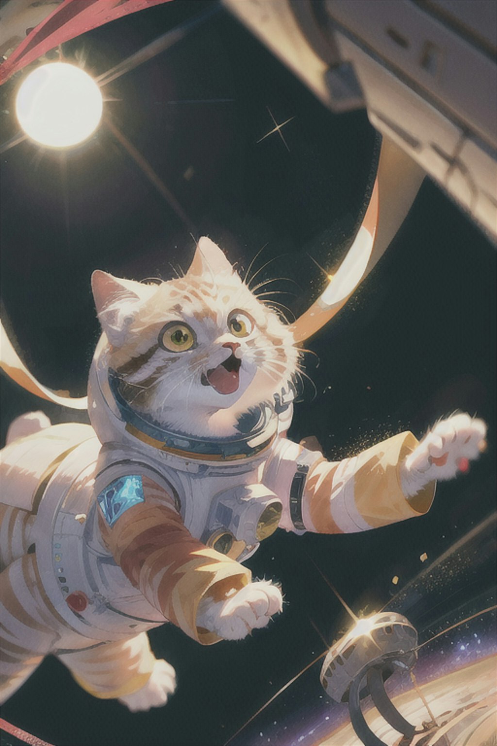 宇宙で踊る猫