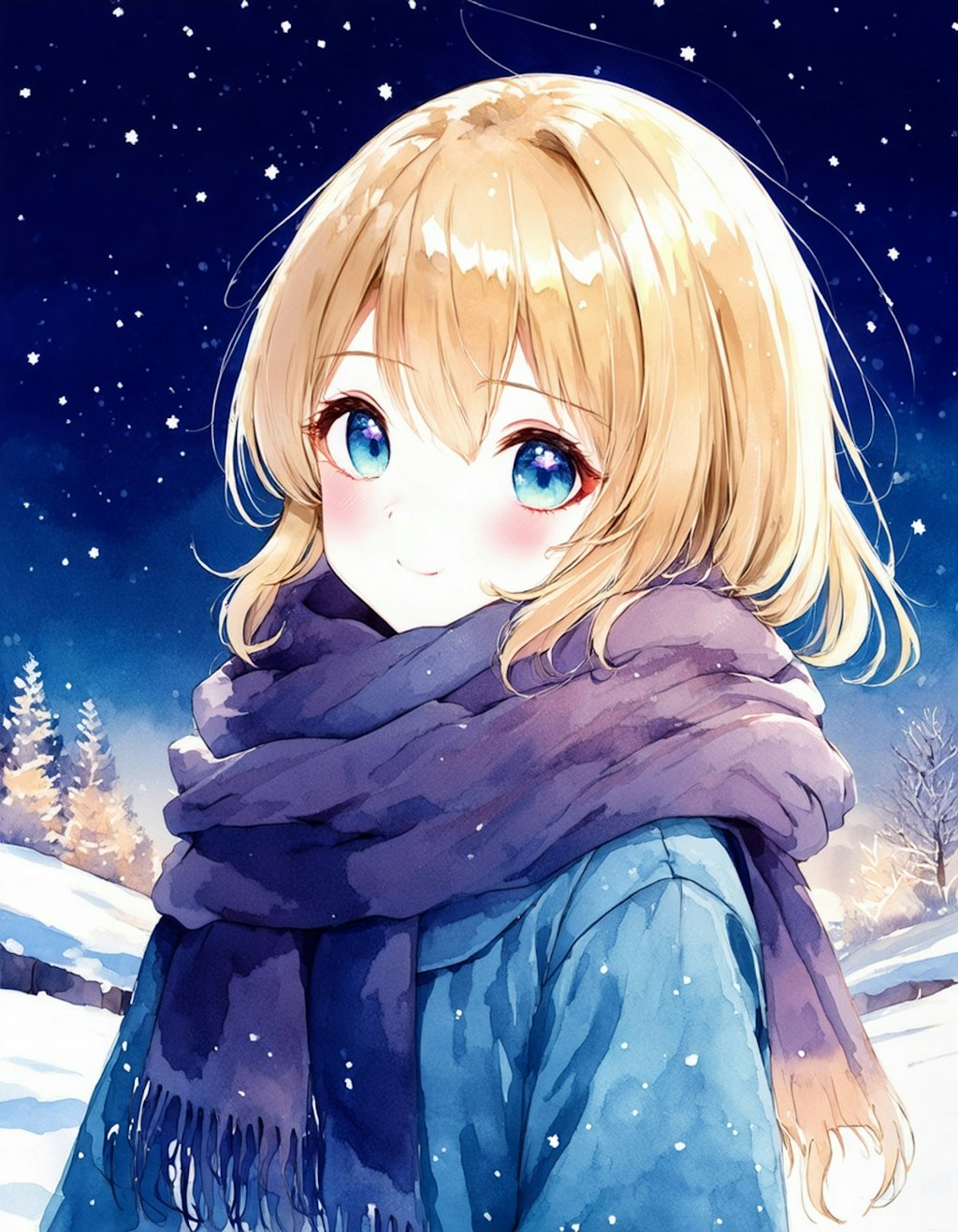 Snowy night