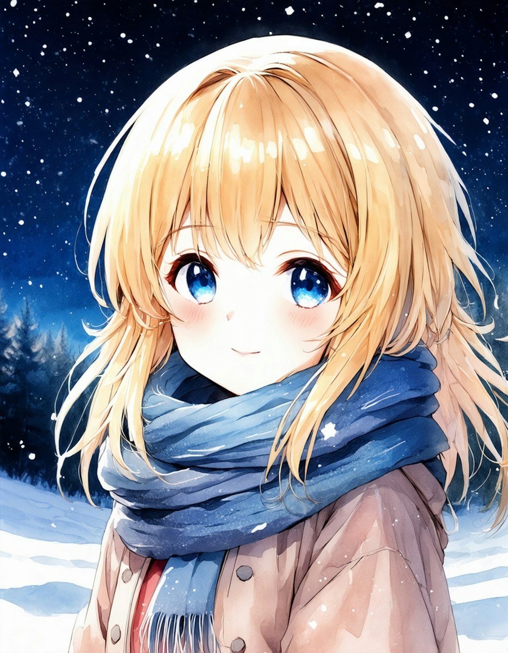 Snowy night