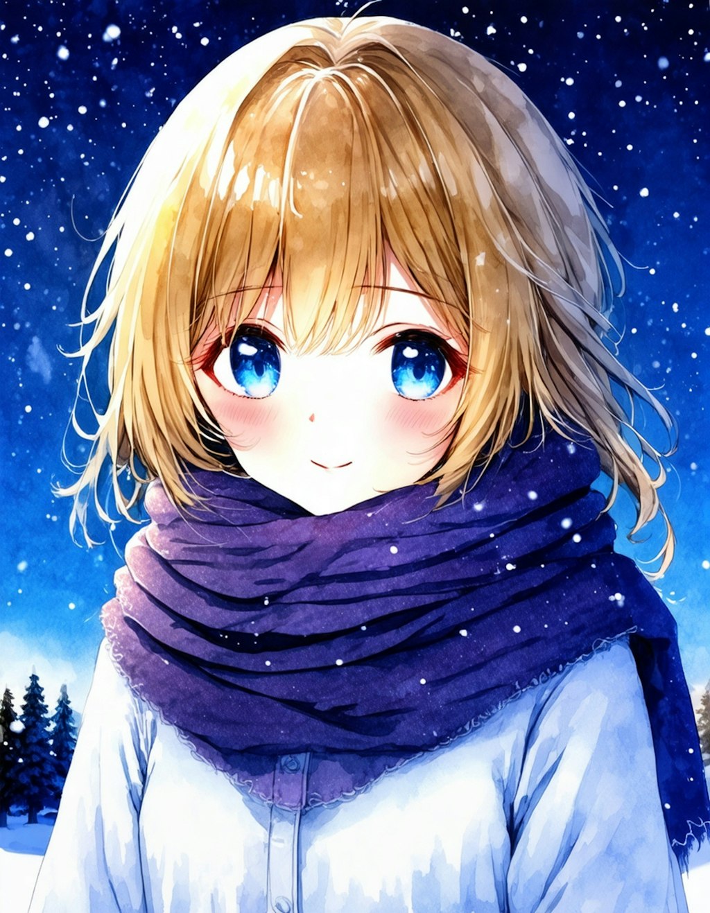 Snowy night