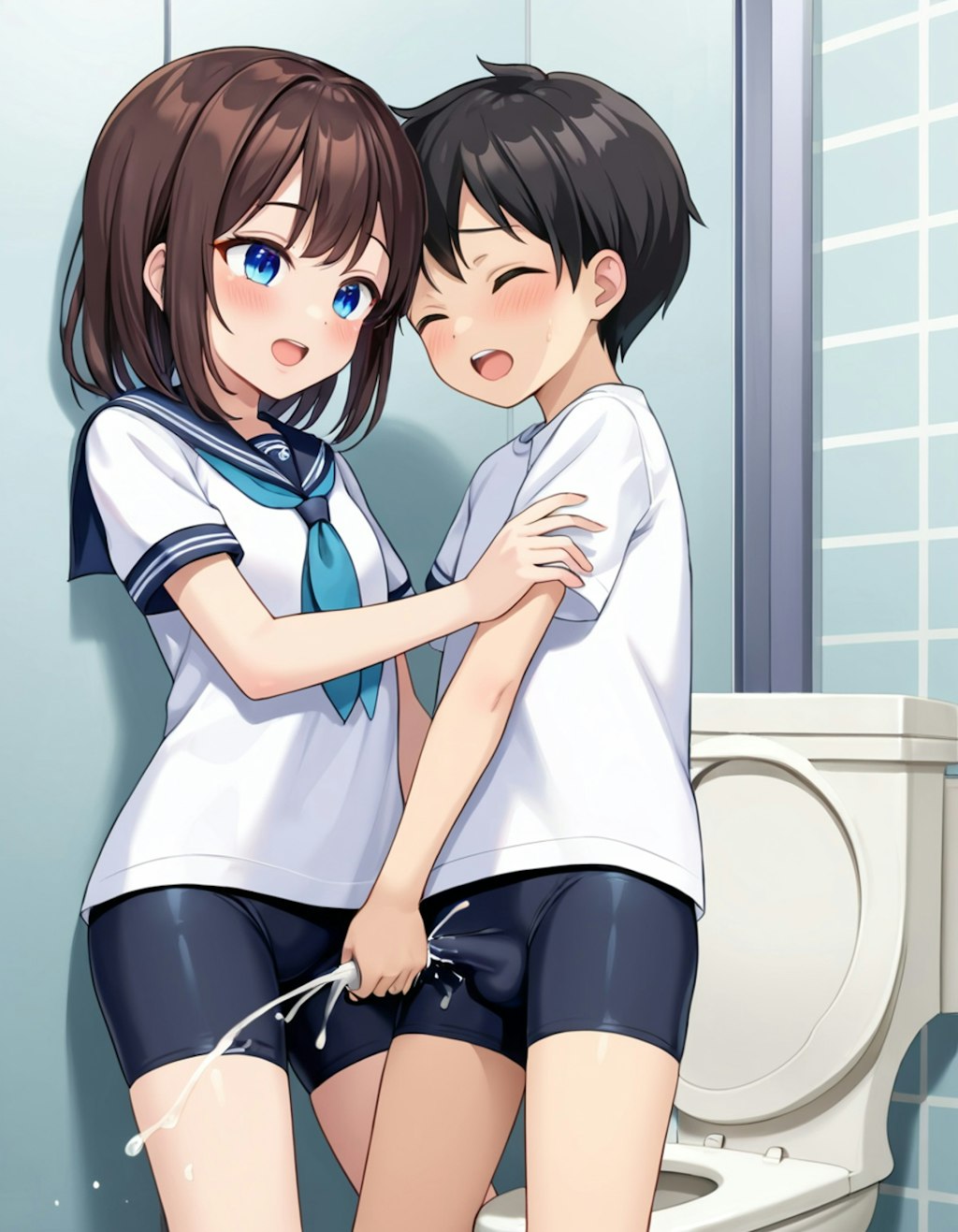 弟友をトイレで揉み抜きｗｗ