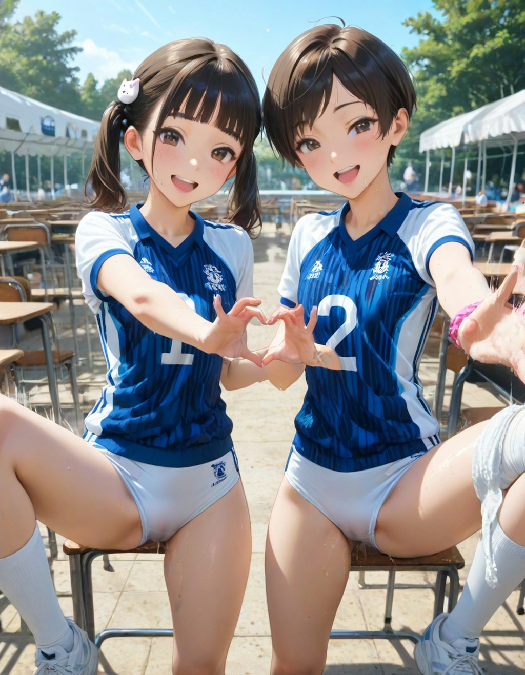 体育祭の部活紹介【バレー部】