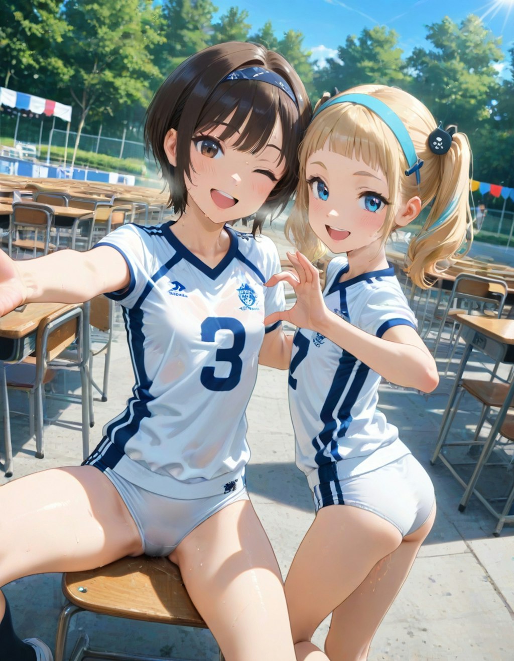 体育祭の部活紹介【バレー部】
