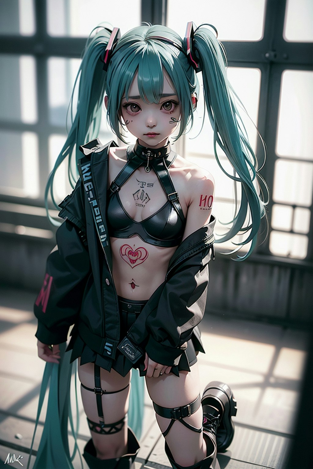 初音ミクです。009_ゴシックパンク