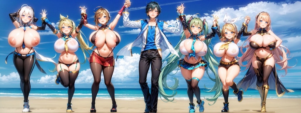 miku rin len luka haku meiko kaito Coupling