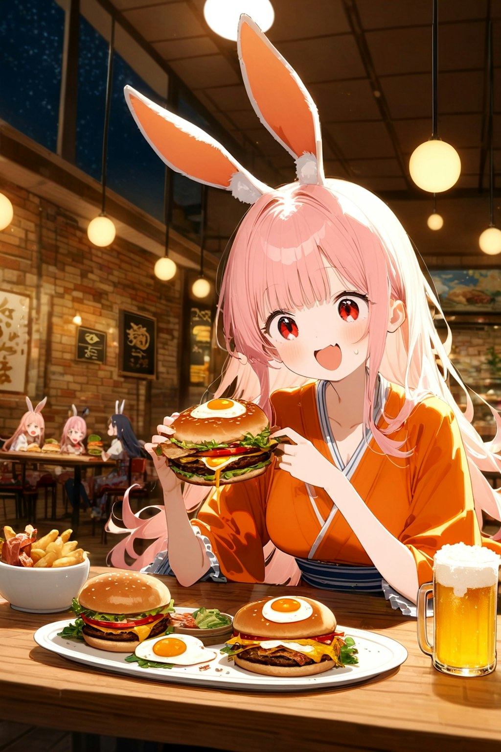 お月見のバーガー！