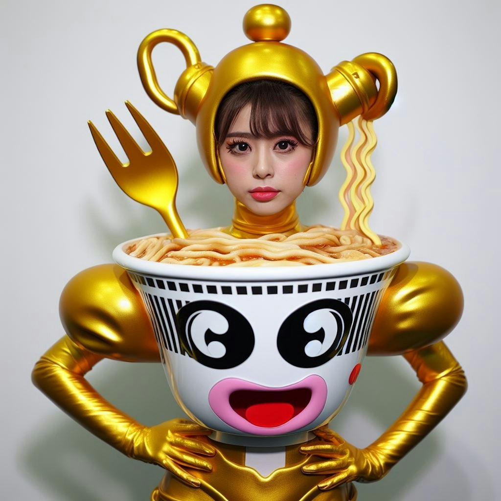 金のカップラーメン女怪人