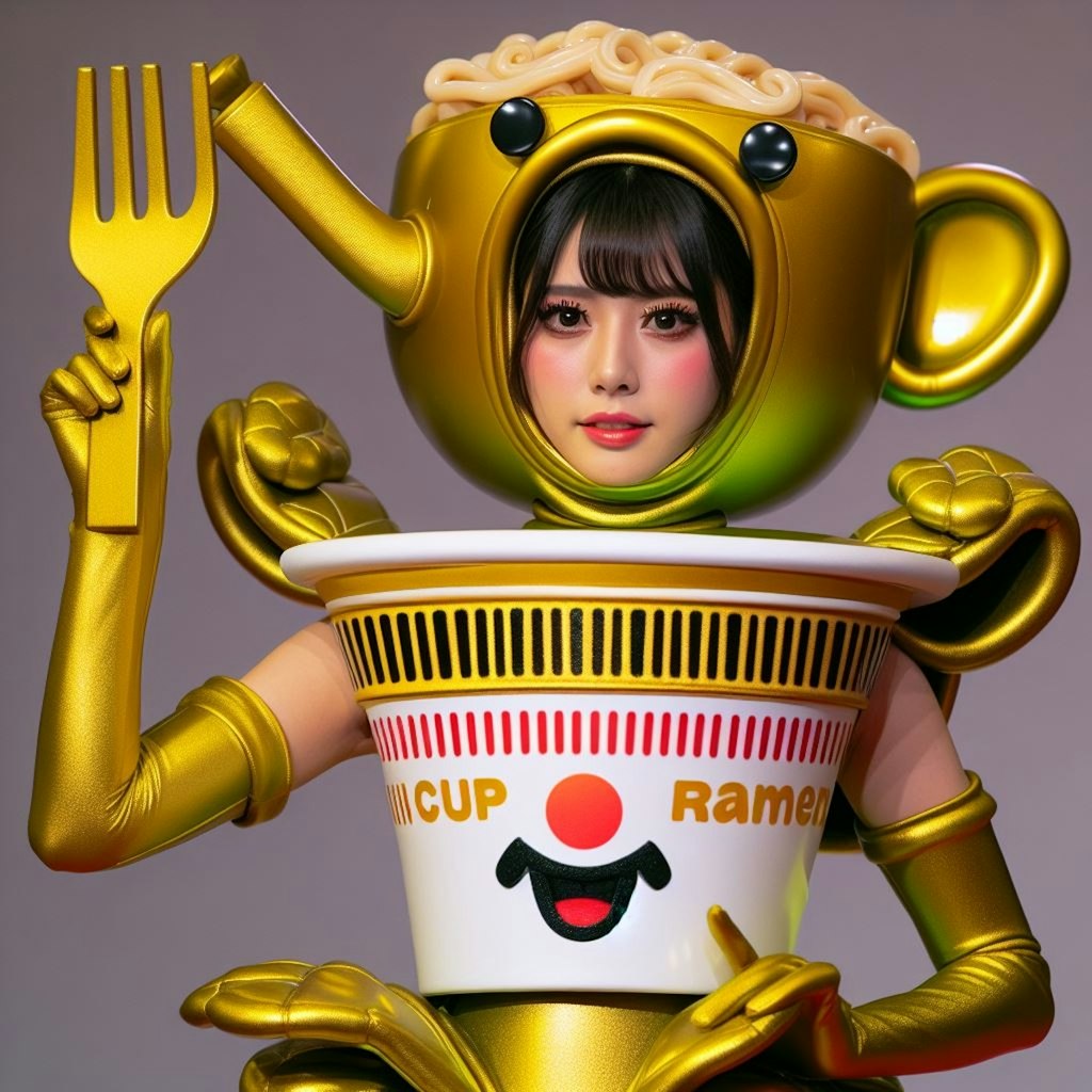 金のカップラーメン女怪人