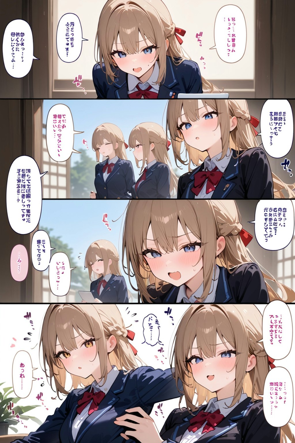 HALOイチャイチャ百合4コマ