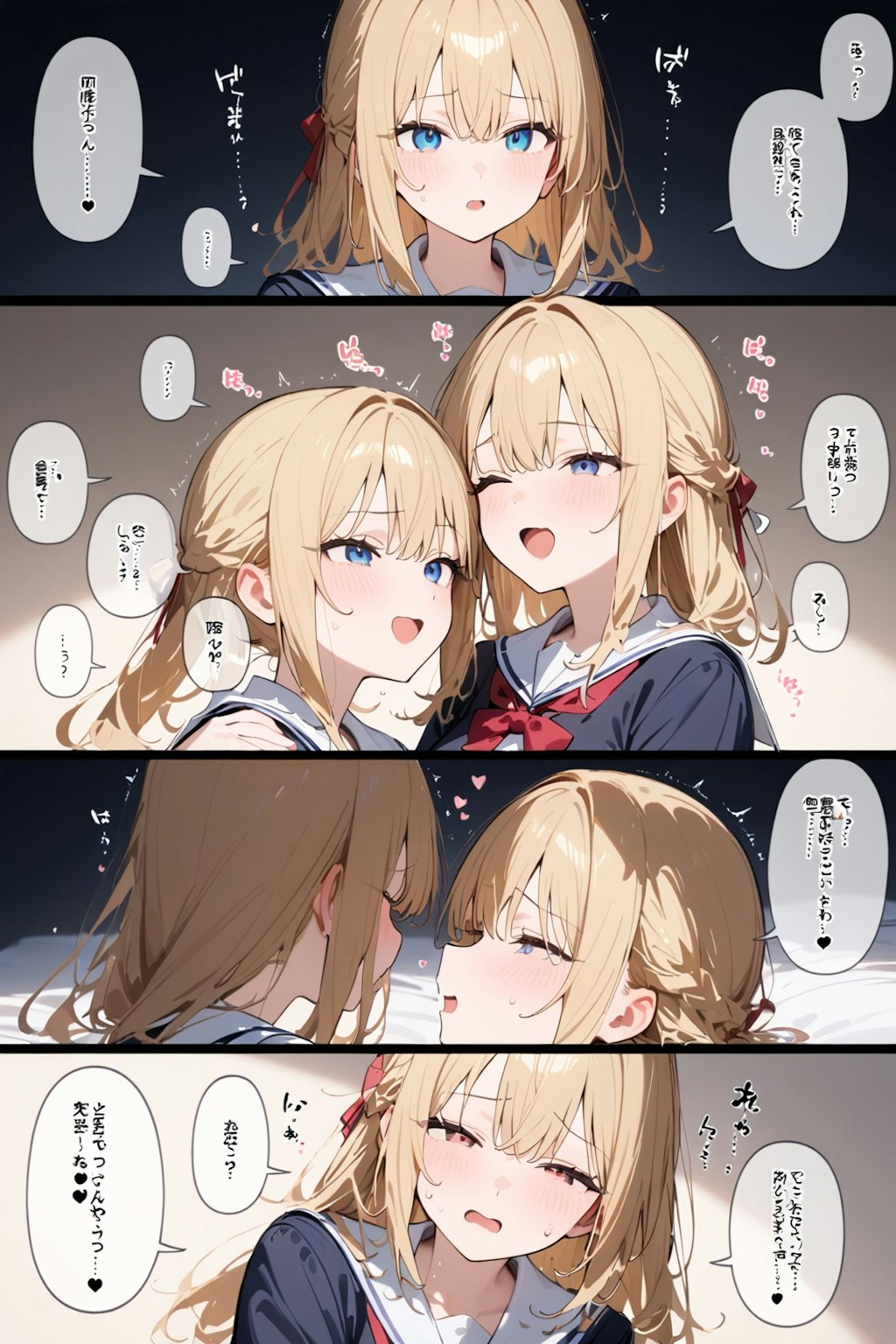 HALOイチャイチャ百合4コマ