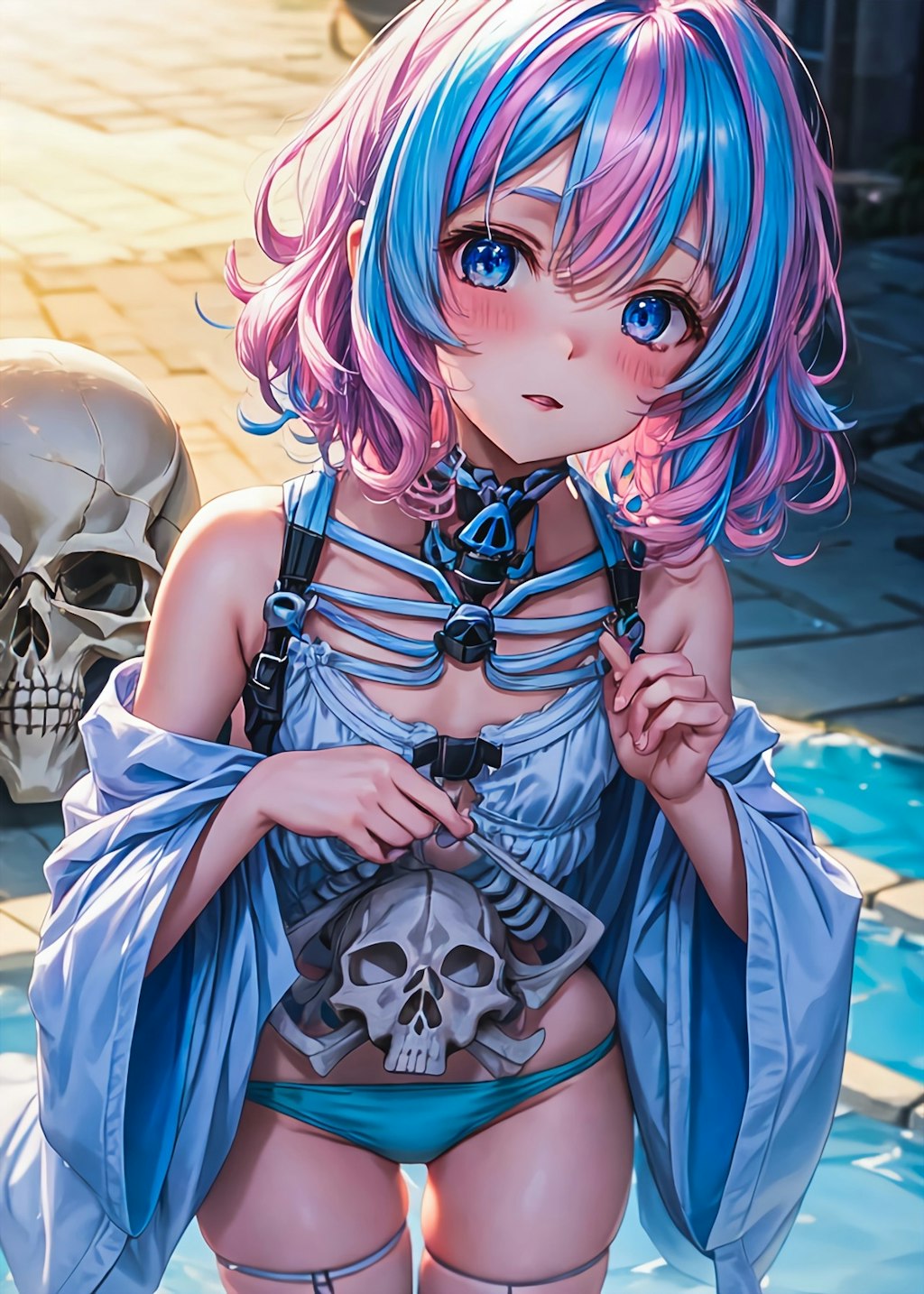 雫ちゃん💧スカルマンランジェリー💀が❤️