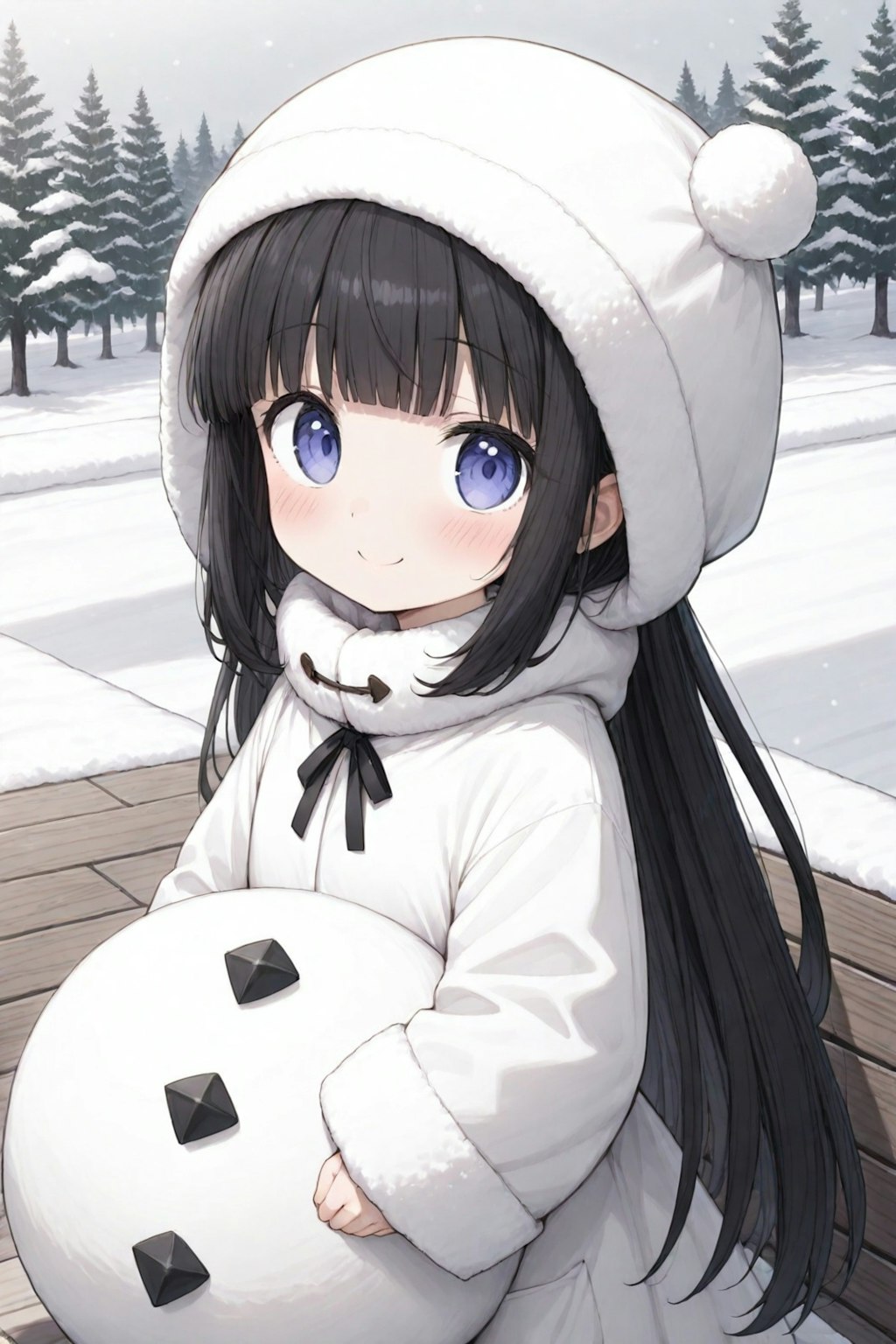 ちび姫雪だるま