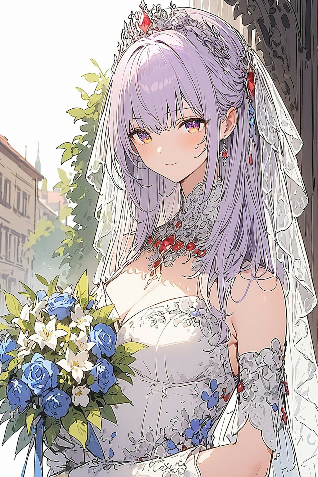 花束の淑女💐