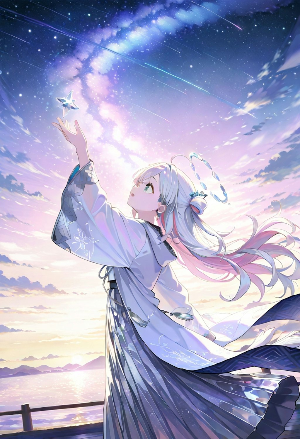 銀河に咲く、織姫の祈り