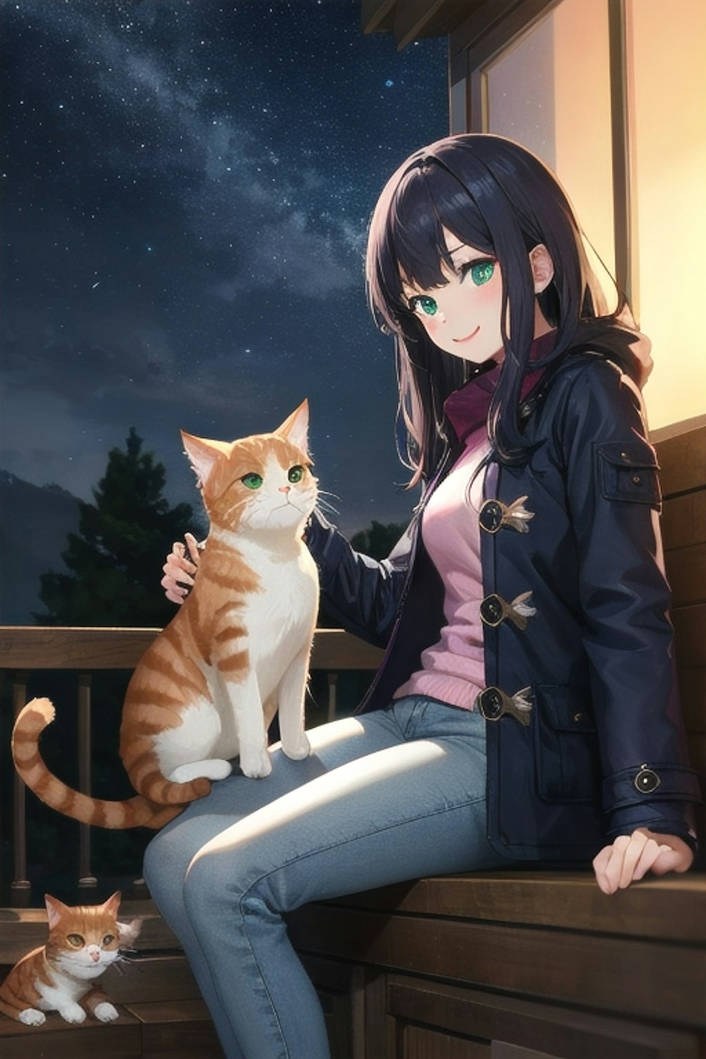 猫と星を見ていた