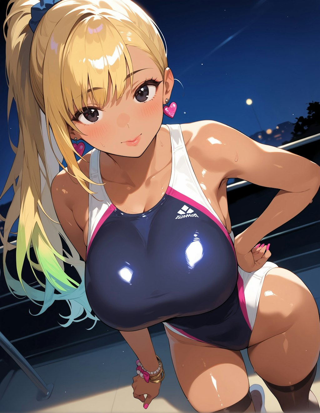 ワンピース水着♪ギャル♡