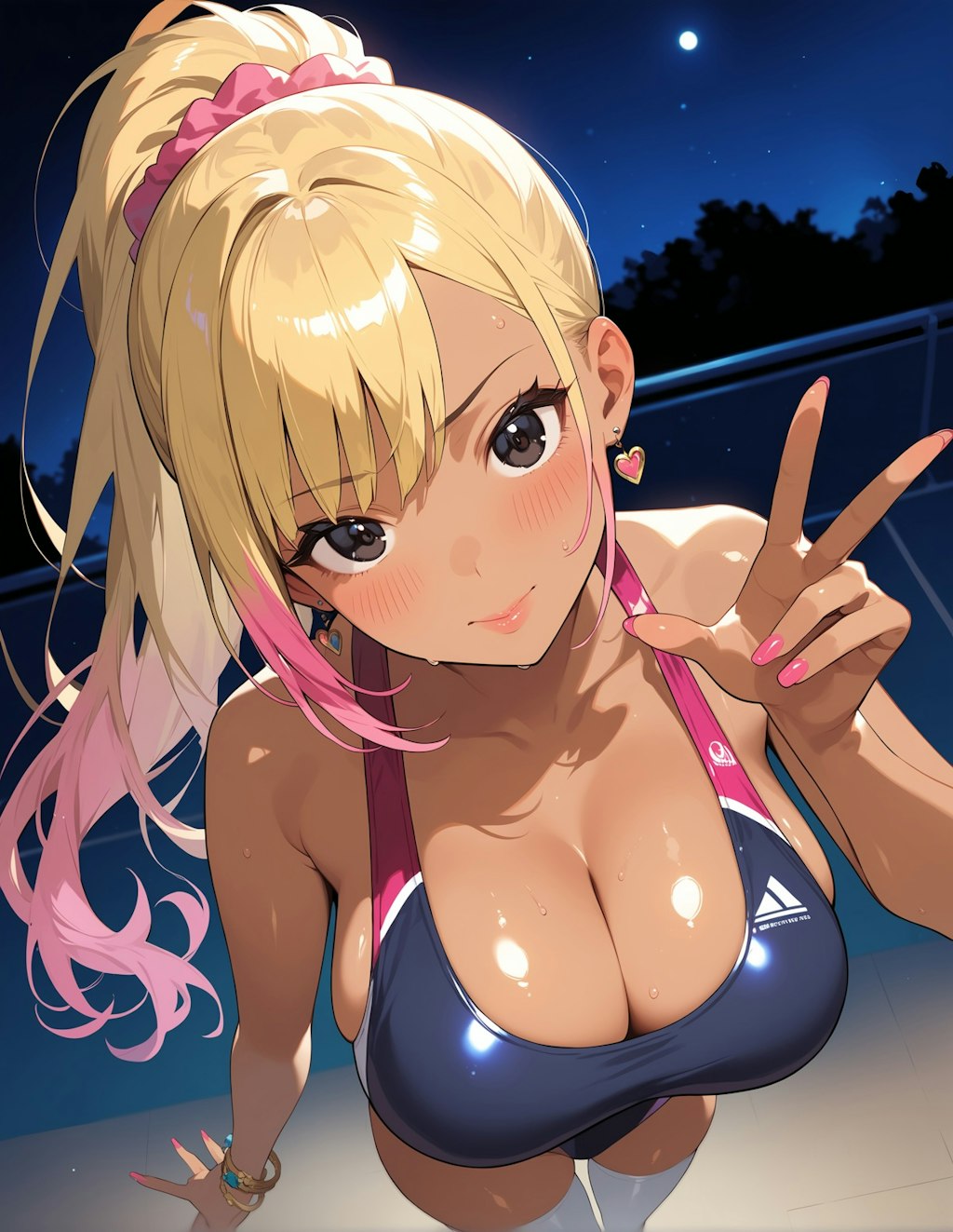 ワンピース水着♪ギャル♡