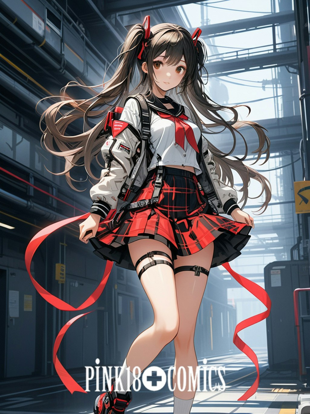 HiGHScHOOL+WaRS 迷彩女子高生