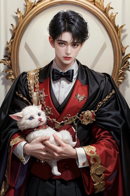 美男子 王子 猫大好き