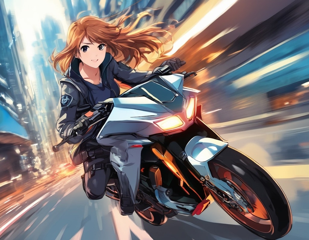 バイク疾走