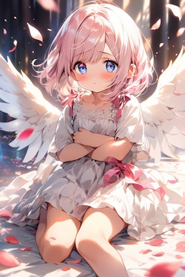 天使の羽の女の子