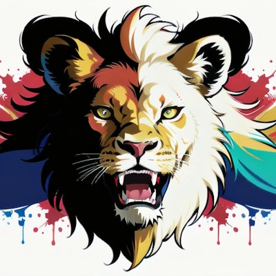 ロゴ：獅子