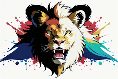 ロゴ：獅子