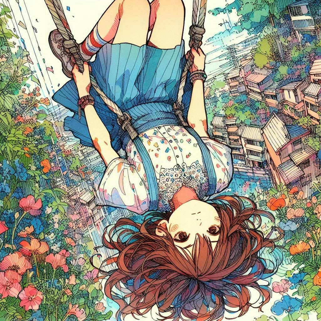 逆さ吊り少女