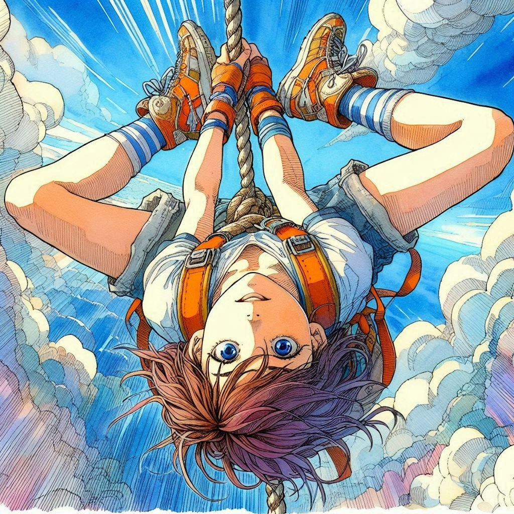 逆さ吊り少女