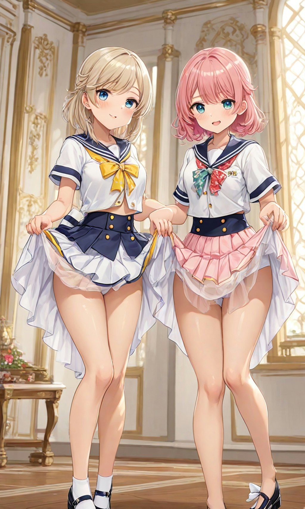 パンチラとセーラー服と女子高校生と