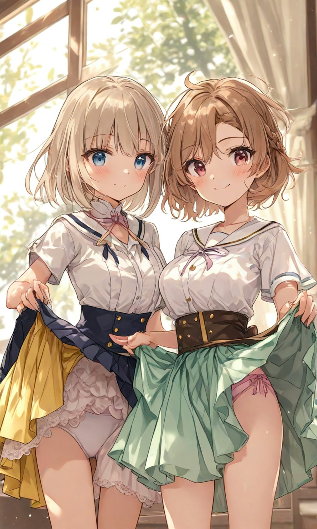 パンチラとセーラー服と女子高校生と