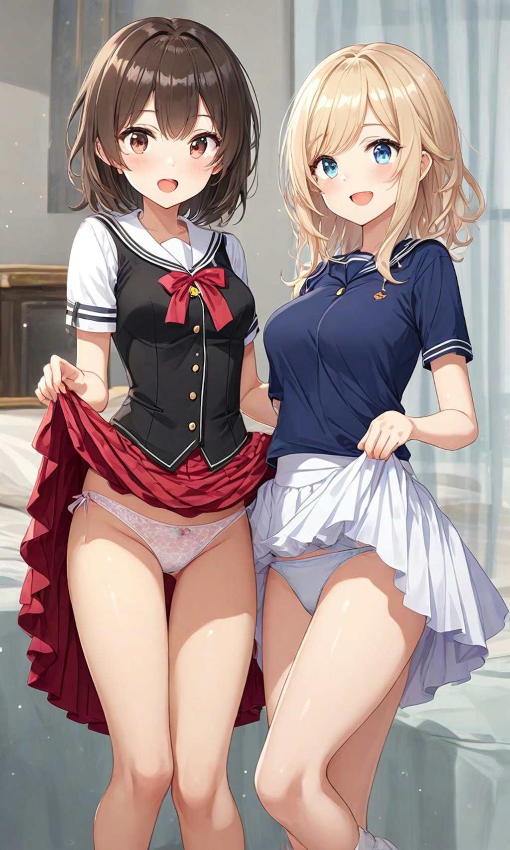 パンチラとセーラー服と女子高校生と