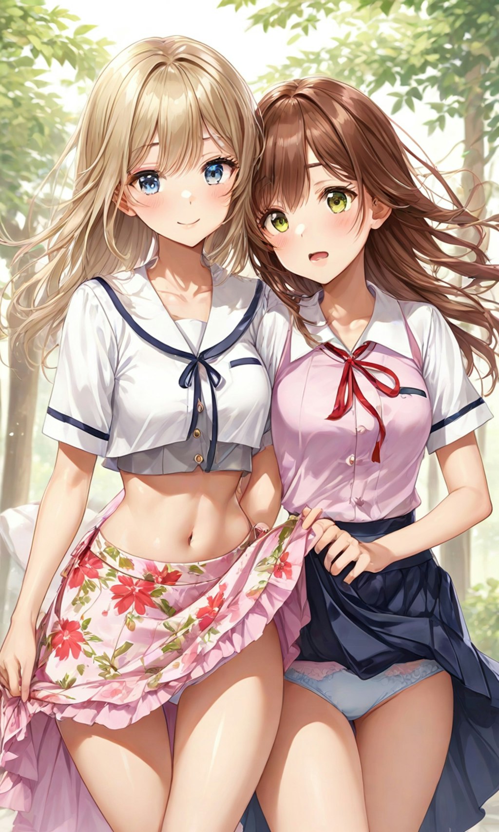 パンチラとセーラー服と女子高校生と