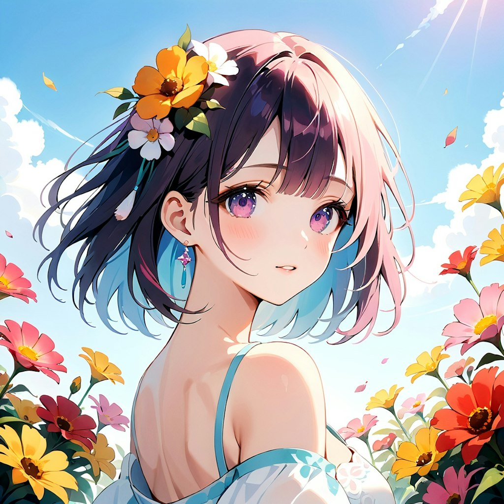 Surrounded by Flowers