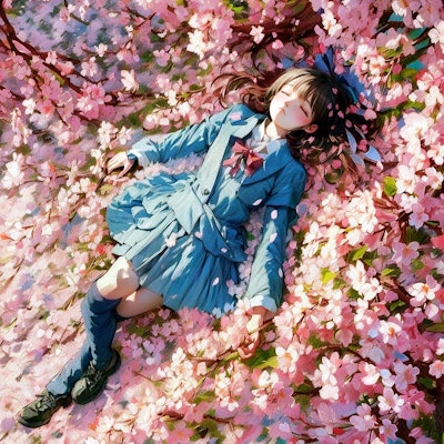 桜のベッド (花と少女27)