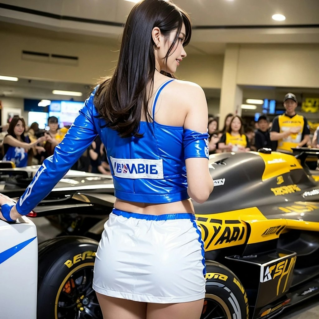 レースクイーン　イベント会場の裏側3