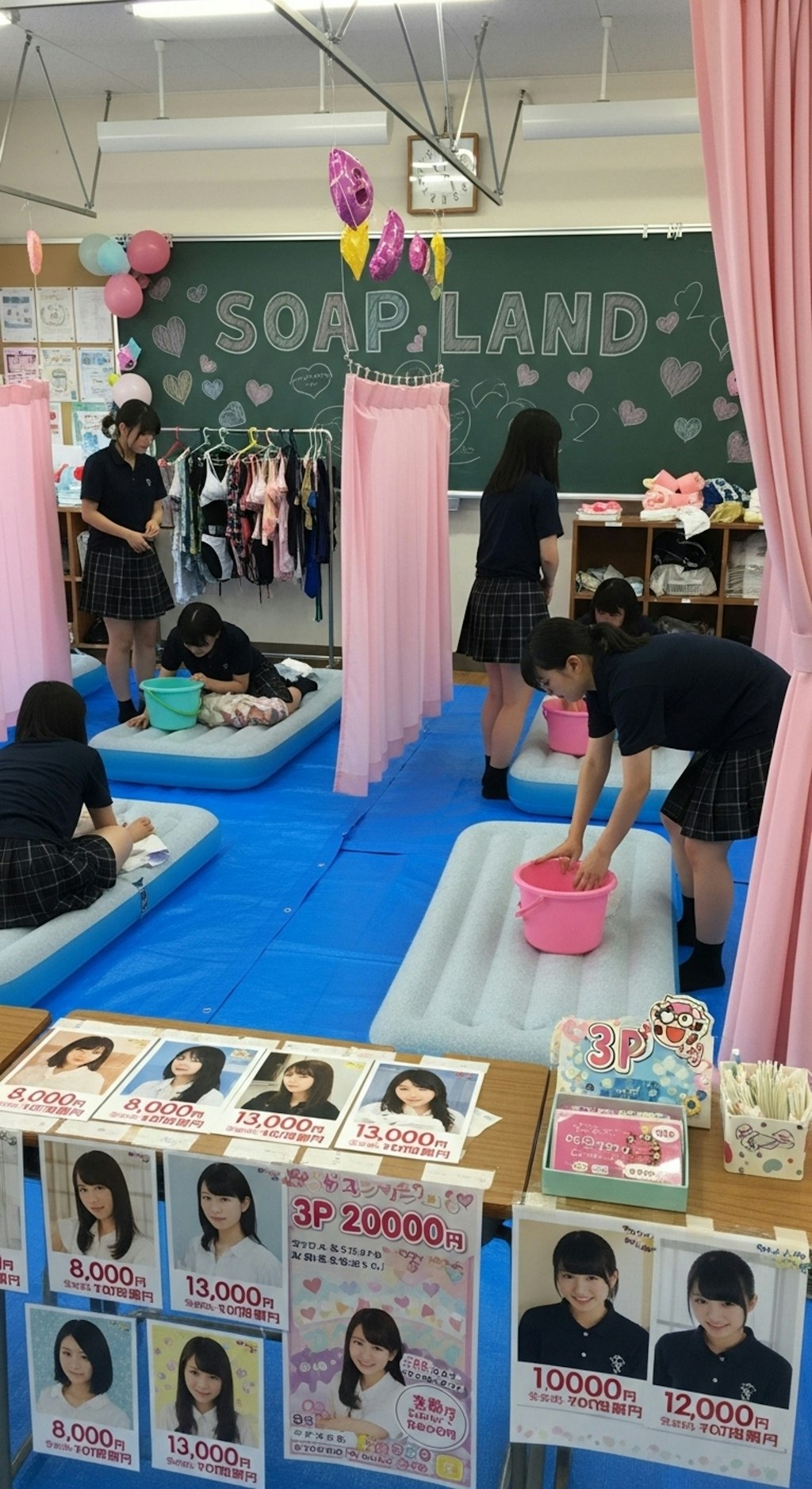 文化祭の準備中