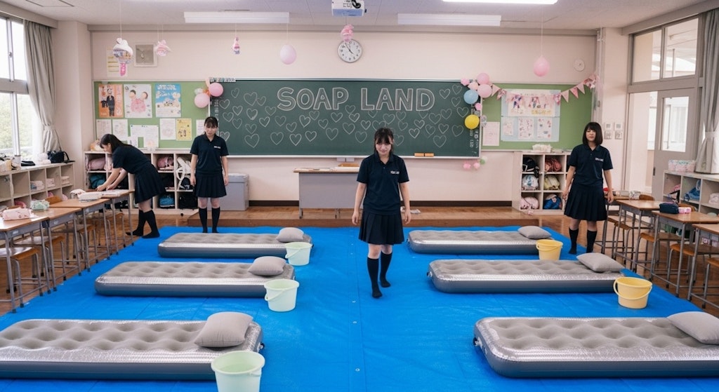 文化祭の準備中