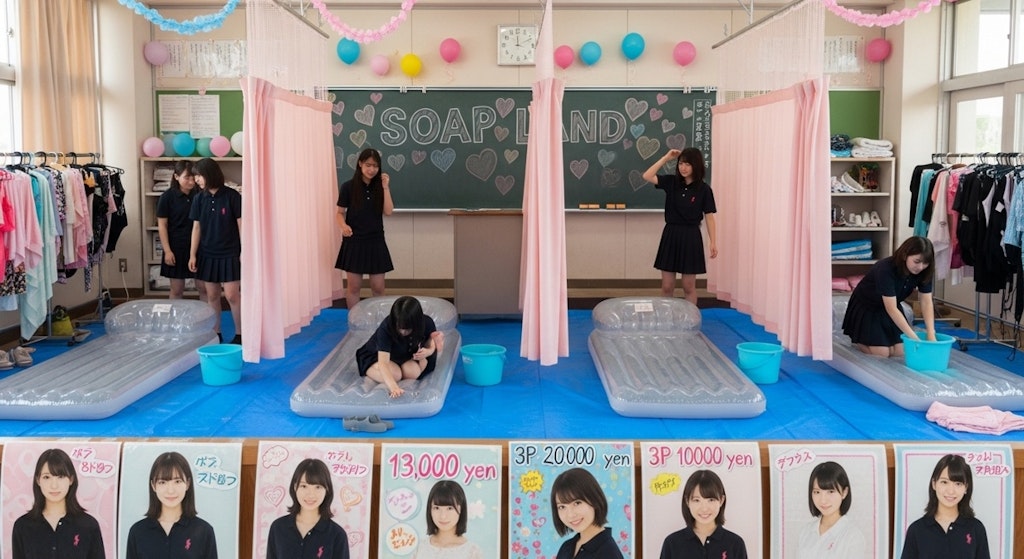 文化祭の準備中