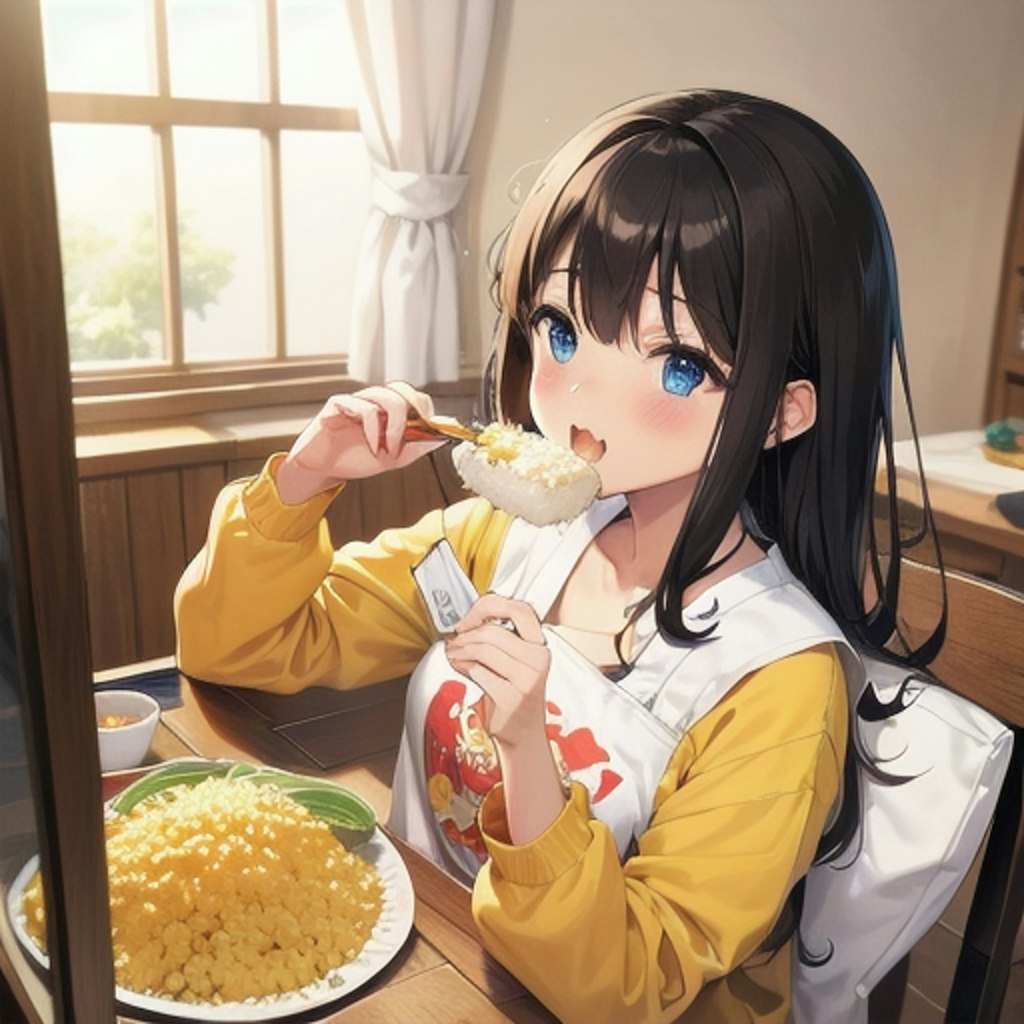 食べる少女