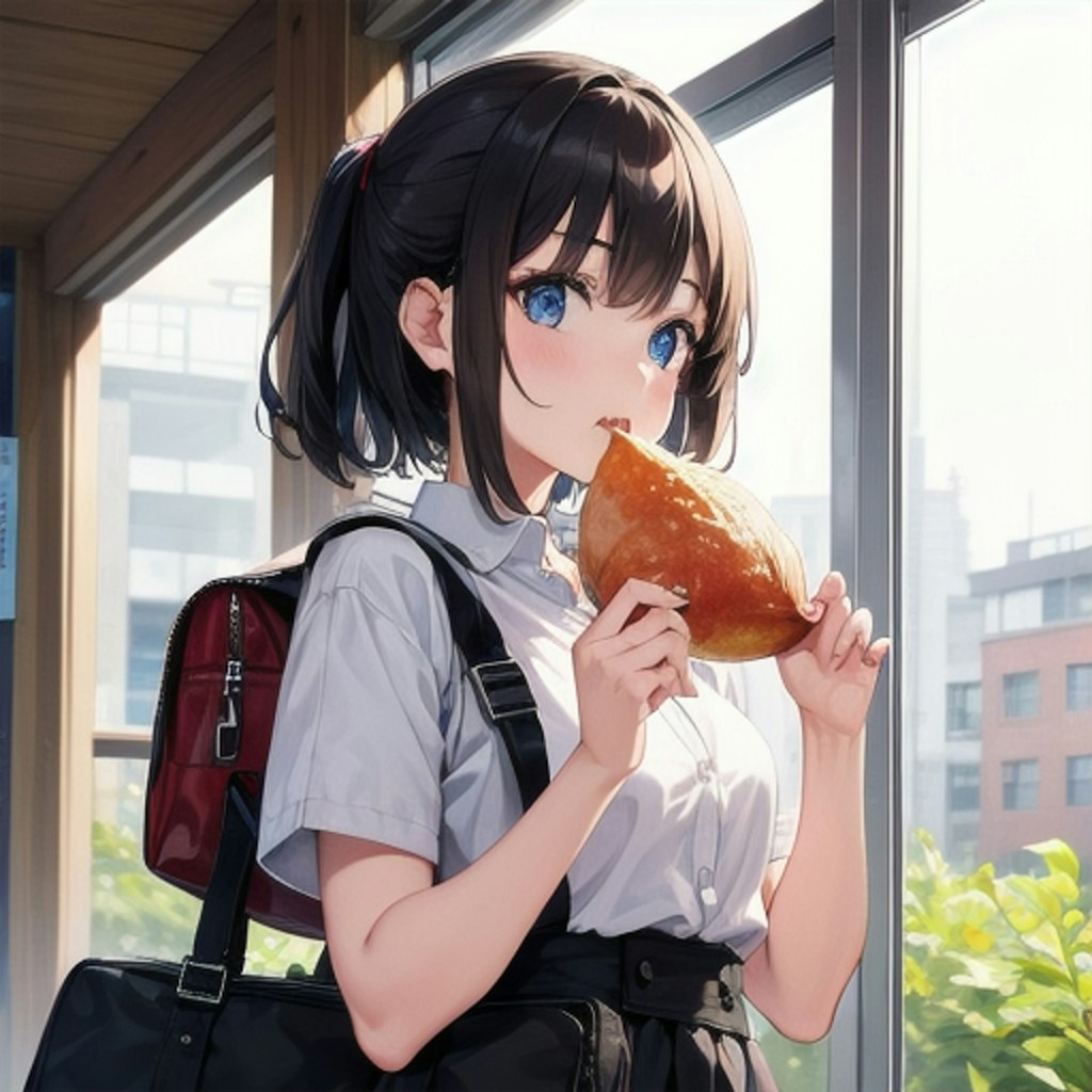 食べる少女