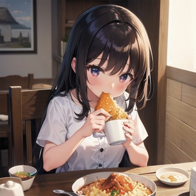 食べる少女