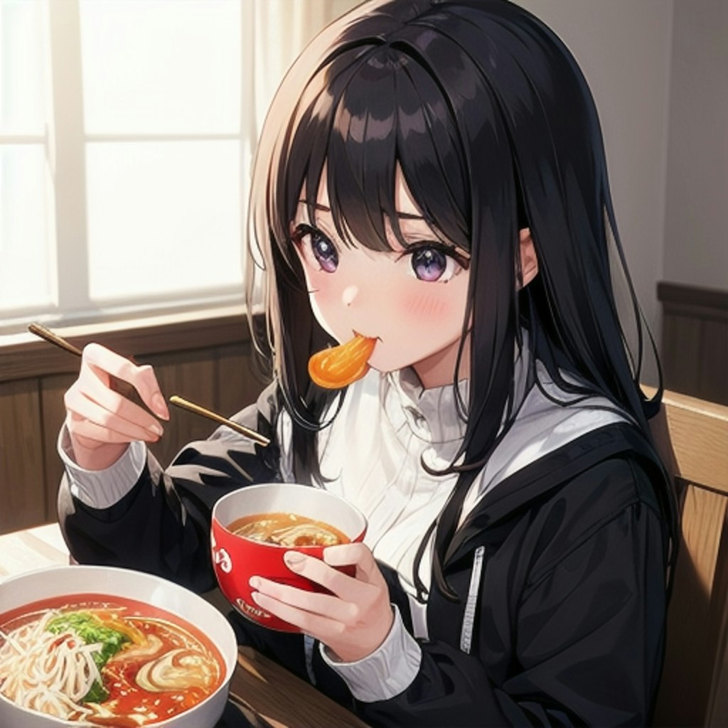 食べる少女