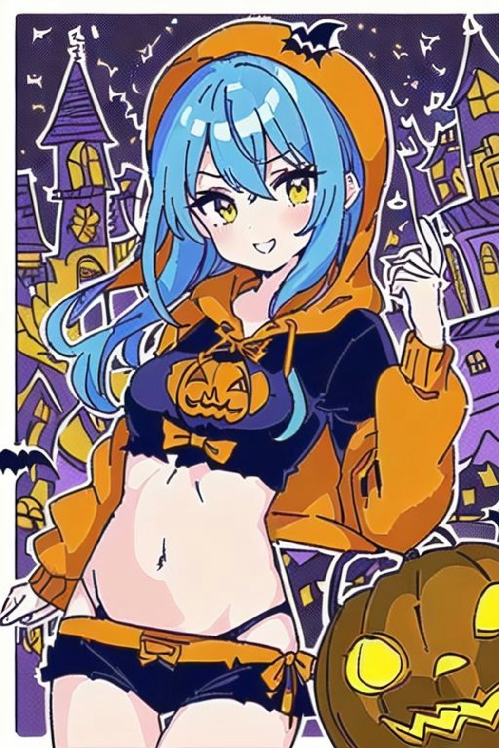 Happy Halloween!!(Colorful Girl)