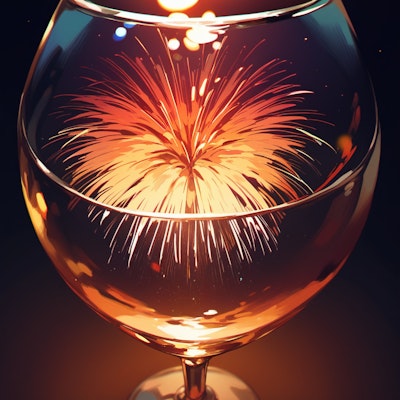 グラスの中の花火