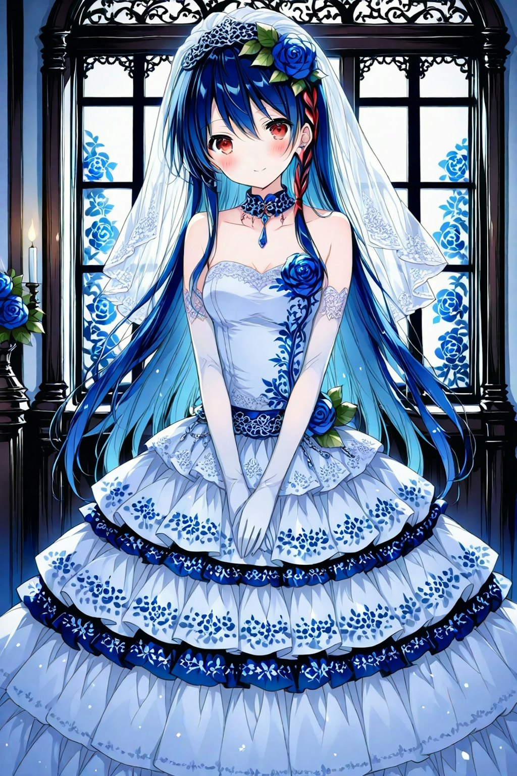 ウェディングドレスの天子