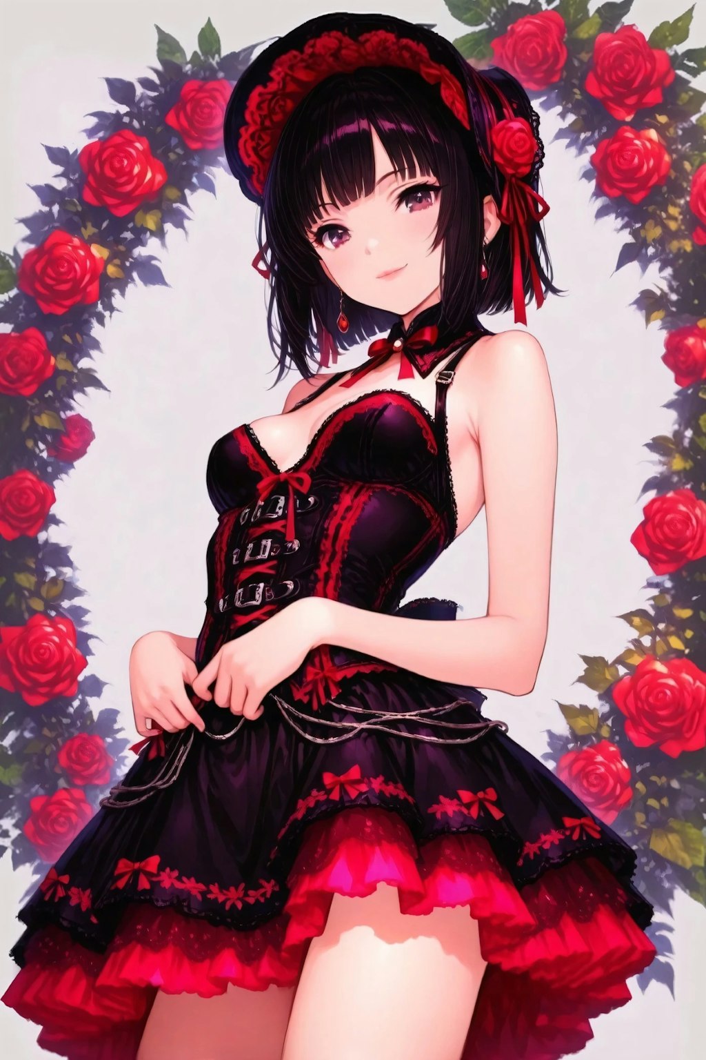 Flowers and Girl