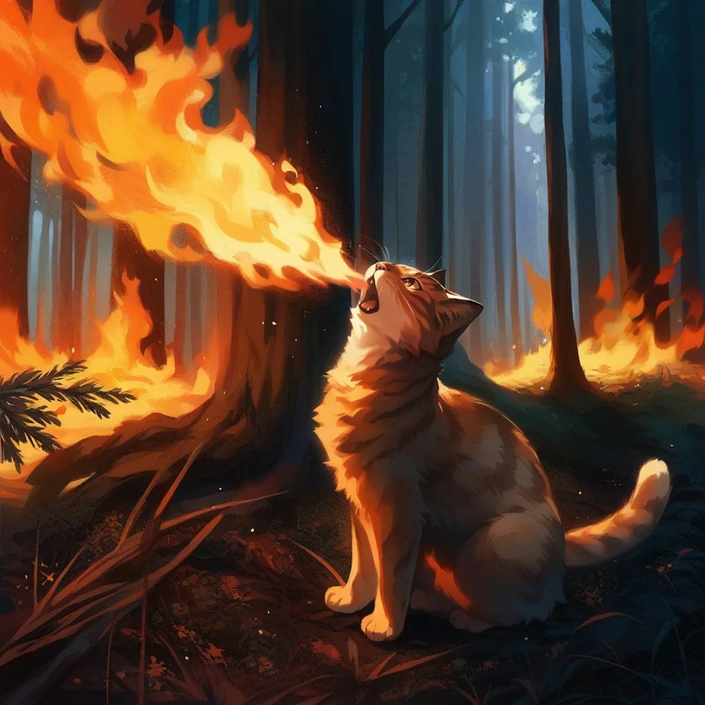 火炎放射猫